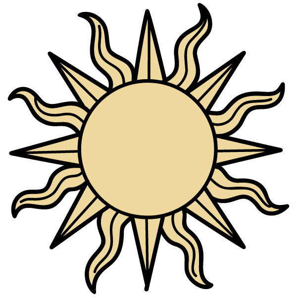 600x600 Sun Vector Illustrator