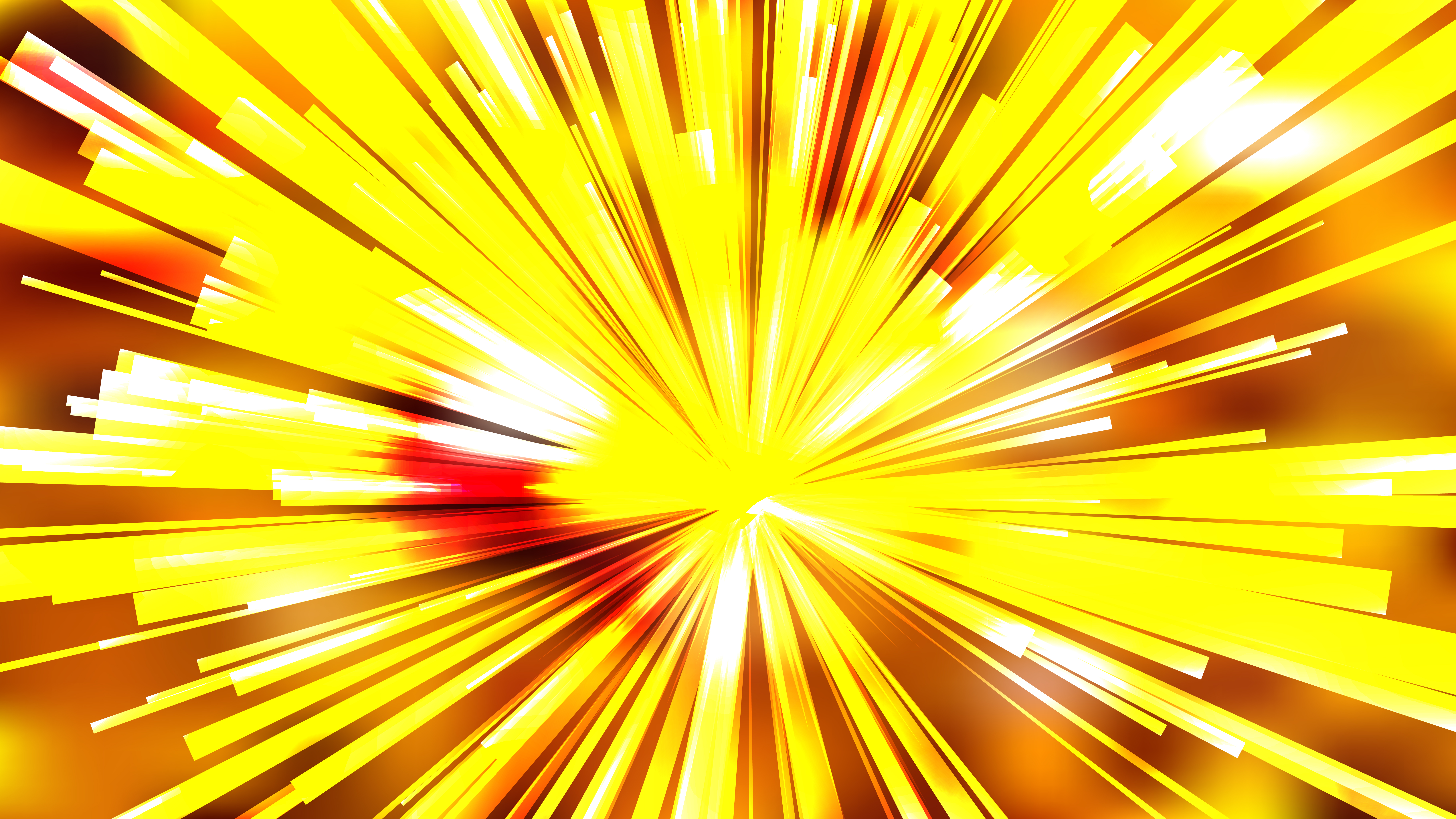 8000x4500 Abstract Orange And Yellow Sunburst Background Vector Illustration