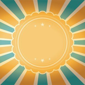 284x284 Sunburst Vector Background