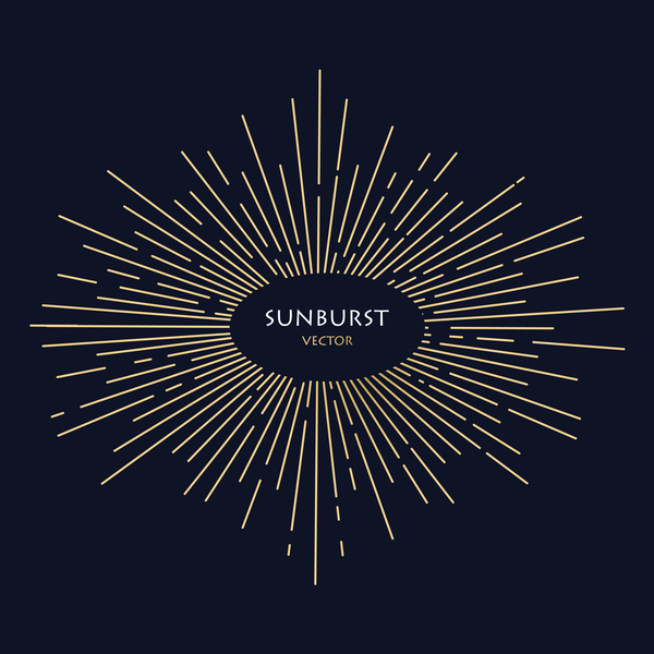 600x600 Sunburst Vector Background Free Download