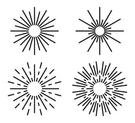 450x412 Vintage Sunburst Vector Set Royalty Free Vector Graphics