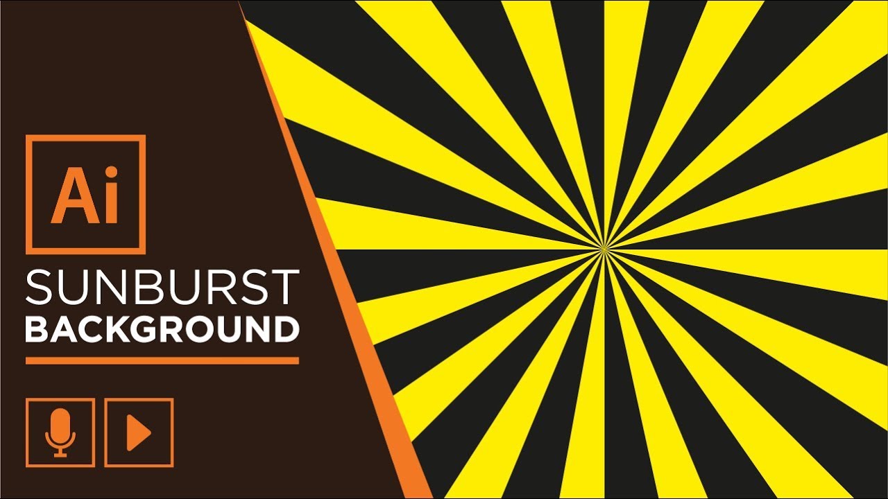 How To Draw A Sunburst Background In Adobe Illustrator Quick 1280x720 How To Draw A Sunburst Background In Adobe Illustrator Quick