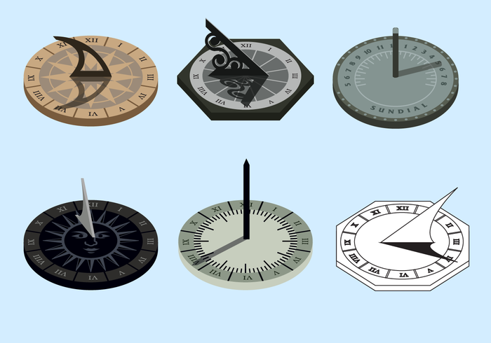 700x490 Sun Dial Free Vector Art
