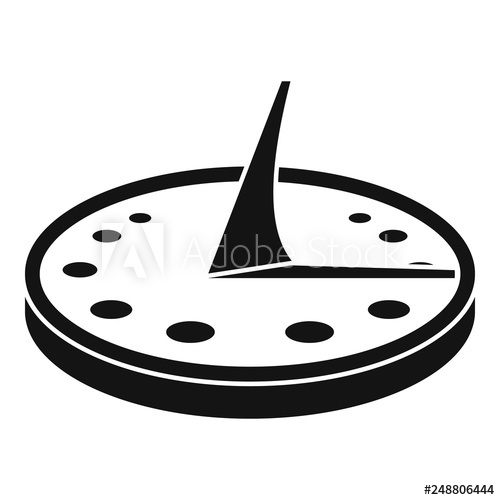 500x500 Sundial Icon Simple Illustration Of Sundial Vector Icon For Web