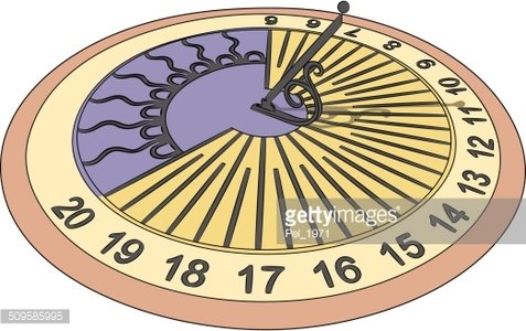 477x300 Vector Sundial Premium Clipart