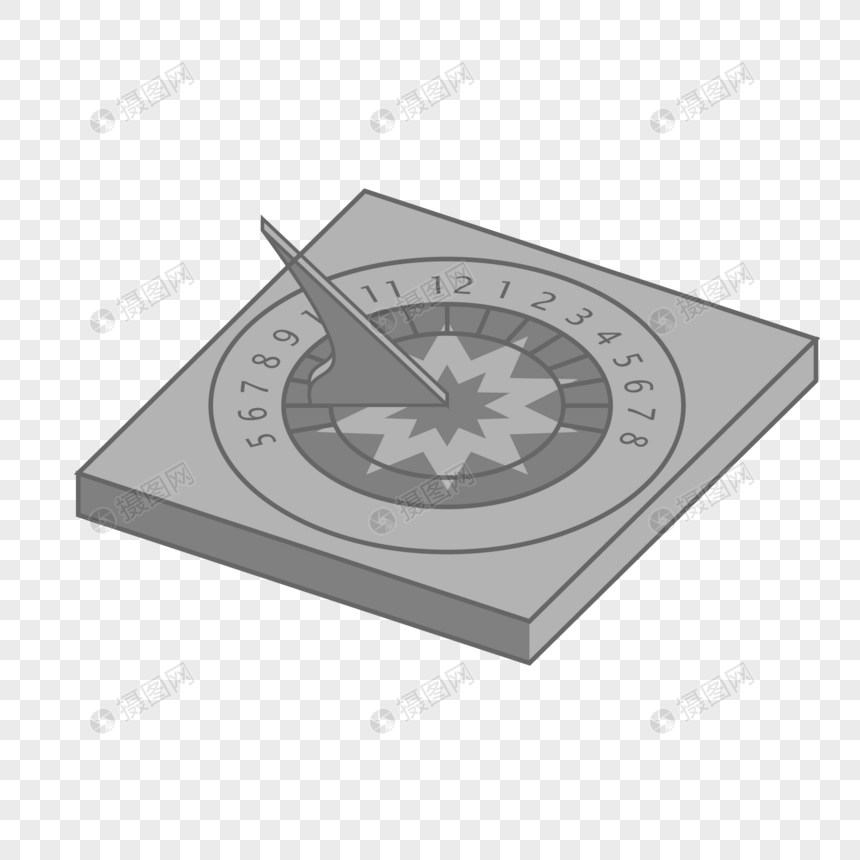 860x860 Vector Sundial With Various Shapes In Ancient Times Png