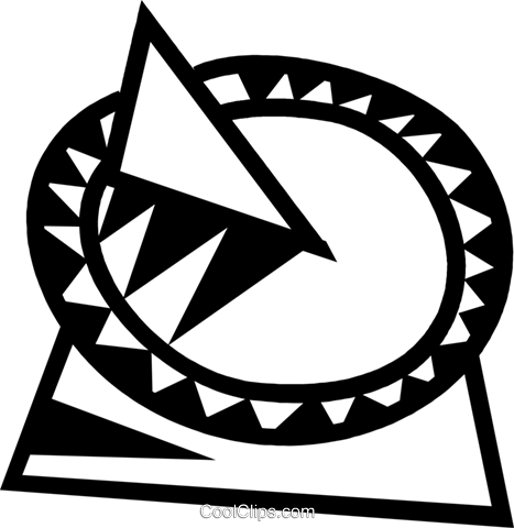 467x480 Sundial Royalty Free Vector Clip Art Illustration