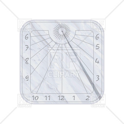 400x400 Square Sundial Vector Image Of Objects Lirch