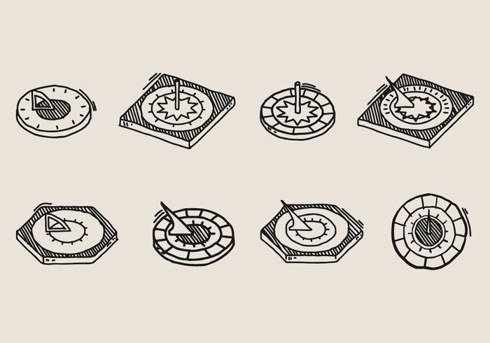 700x490 Sun Dial Free Vector Art