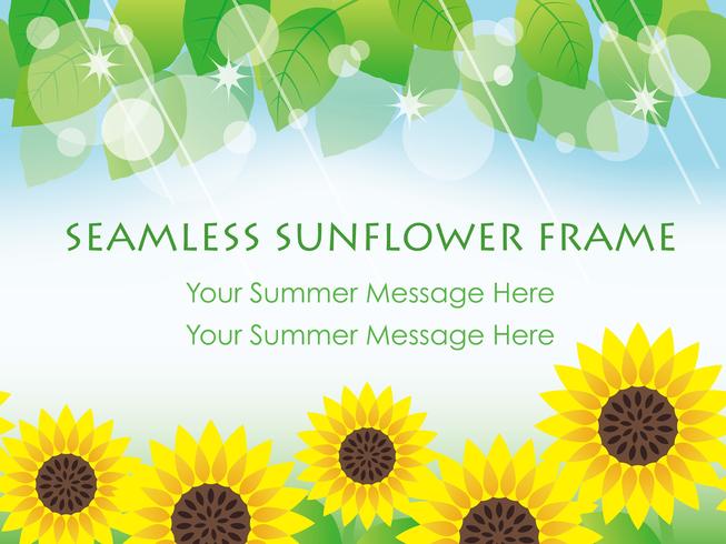 653x490 Seamless Vector Sunflower Background Illustration