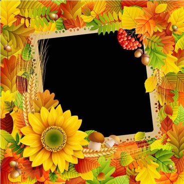 Sunflower Frame Free Vector Download 368x368 Sunflower Frame Free Vector Download