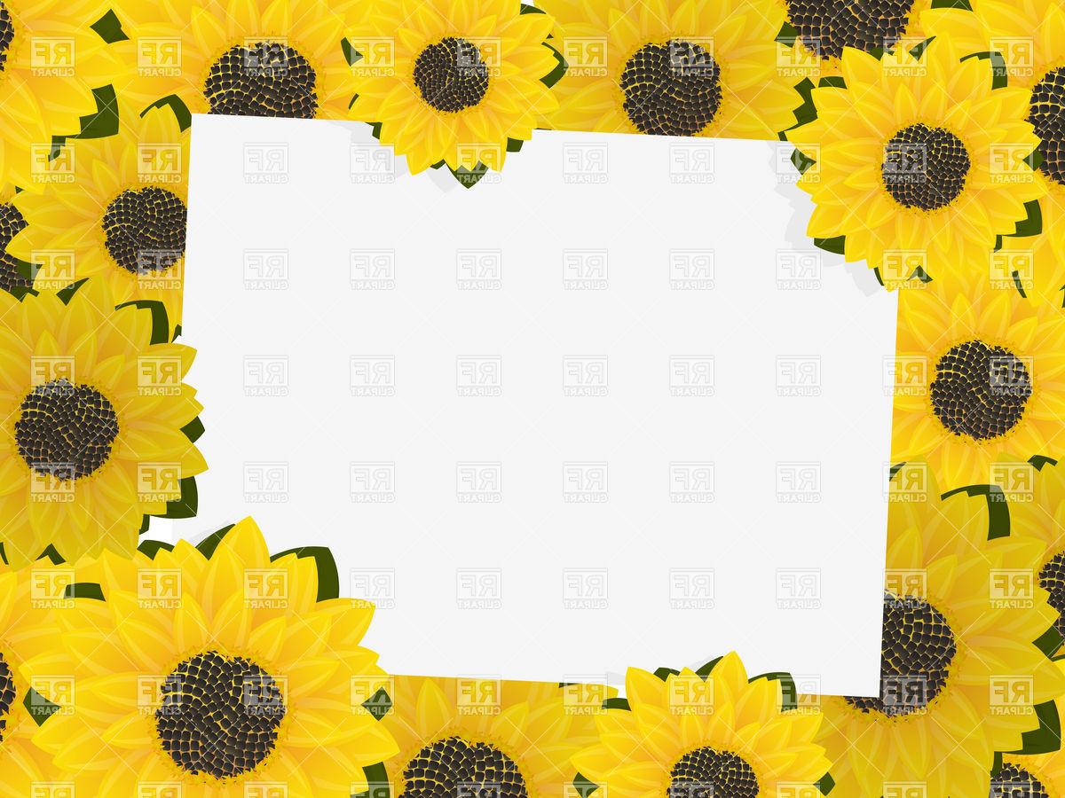 Download Sunflower Border Vector at Vectorified.com | Collection of ...