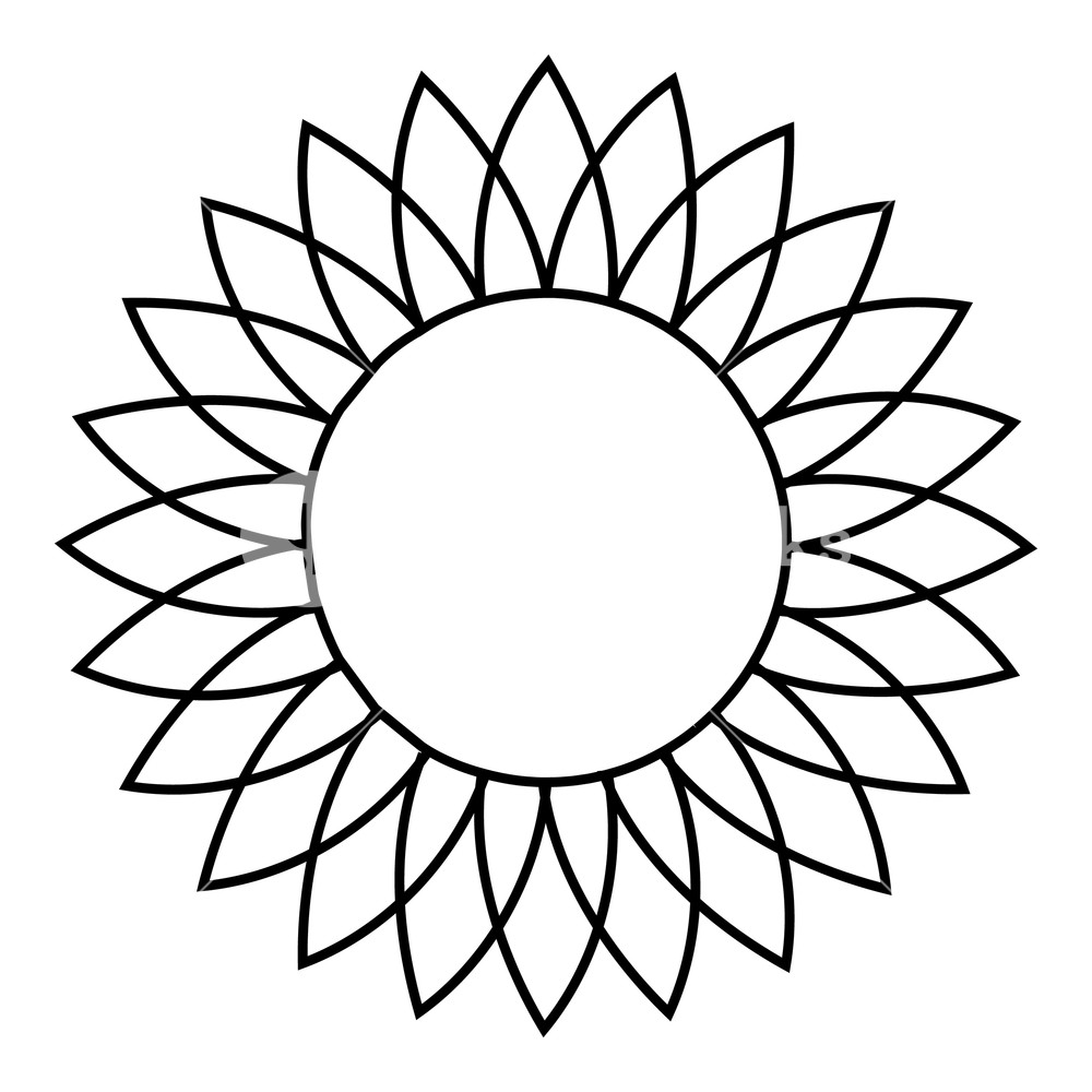Sunflower Icon Outline Illustration Of Sunflower Vector Icon 1000x1000 Sunflower Icon Outline Illustration Of Sunflower Vector Icon