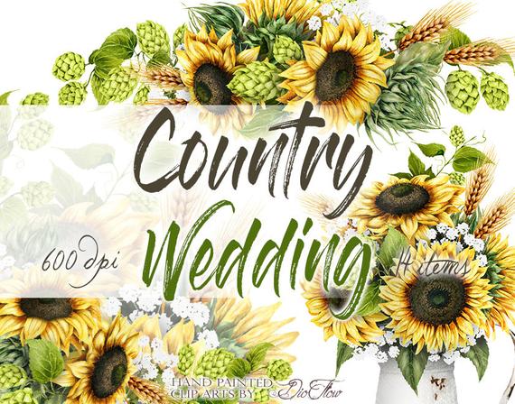Sunflower Watercolor Country Clipart Wreath Frame Garland Clip Etsy 570x448 Sunflower Watercolor Country Clipart Wreath Frame Garland Clip Etsy