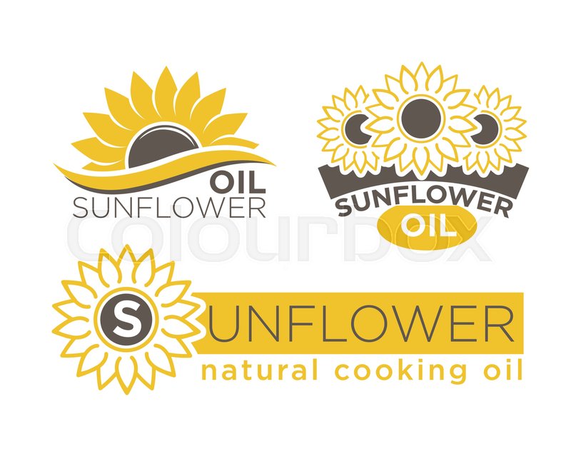 Sunflower Cooking Oil Product Logos Stock Vector Colourbox 800x657 Sunflower Cooking Oil Product Logos Stock Vector Colourbox