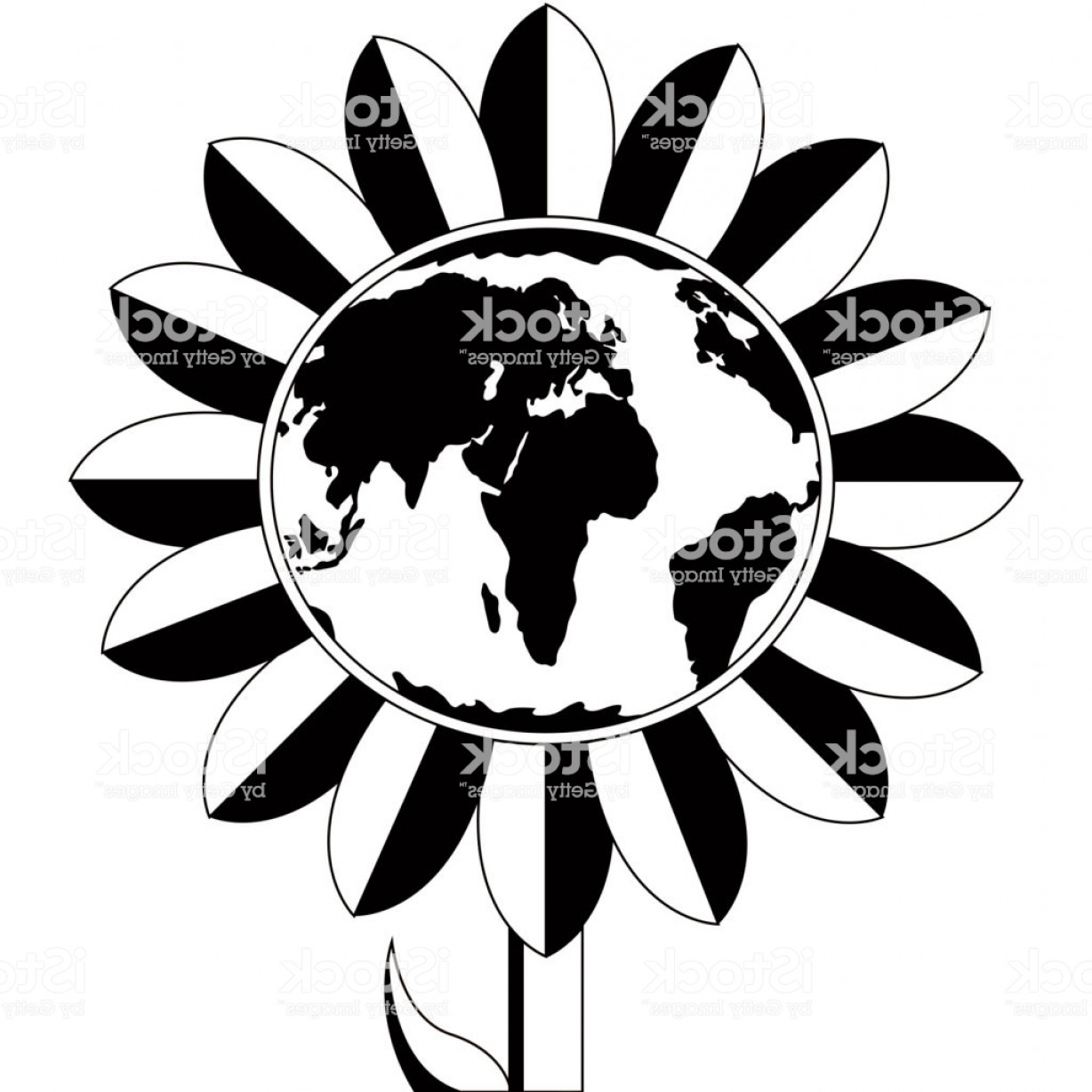 Silhouette Of An Earth Planet In A Sunflower Gm Wallkeeper 1228x1228 Silhouette Of An Earth Planet In A Sunflower Gm Wallkeeper