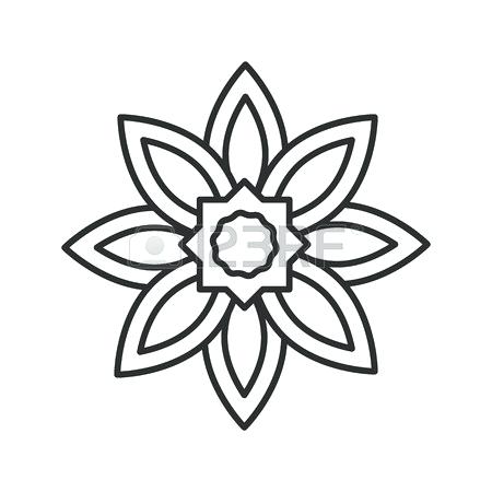 450x450 Sunflower Outlines