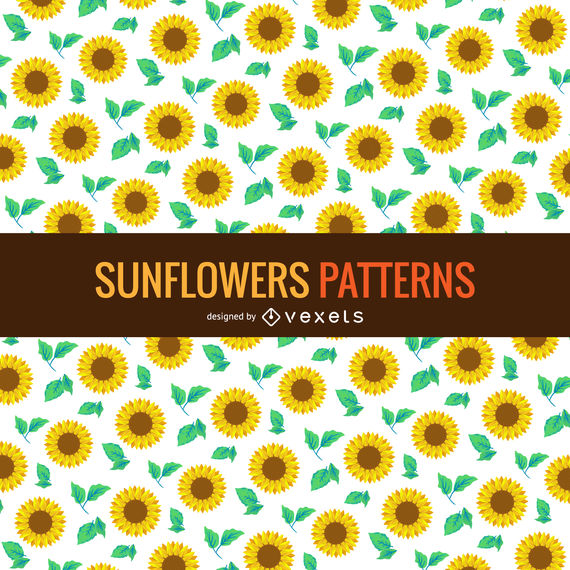 Sunflower Pattern Background 570x570 Sunflower Pattern Background