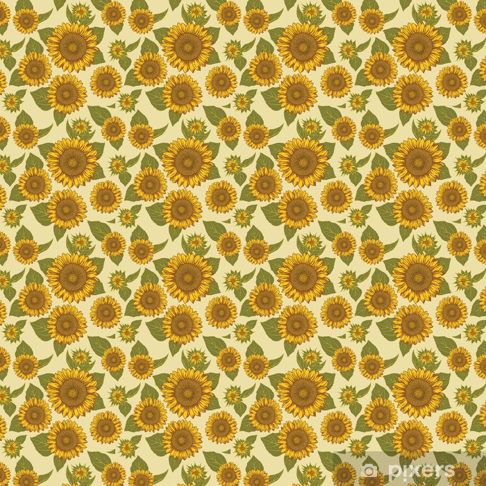 Sunflower Seamless Background Pattern Vector Wallpaper Pixers 700x700 Sunflower Seamless Background Pattern Vector Wallpaper Pixers