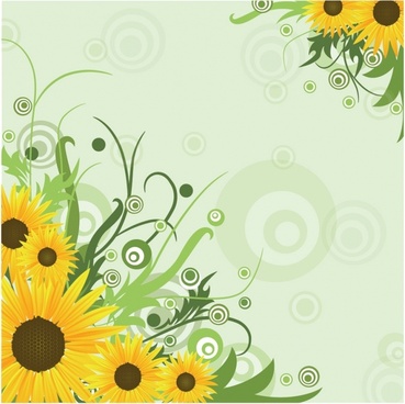 Sunflower Free Vector Download 369x368 Sunflower Free Vector Download
