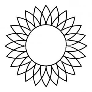 300x300 Photostock Vector Sunflower Sketch Hand Drawing Vector