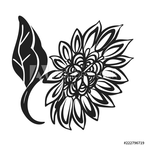 500x500 Bright Sunflower Icon Simple Illustration Of Bright Sunflower