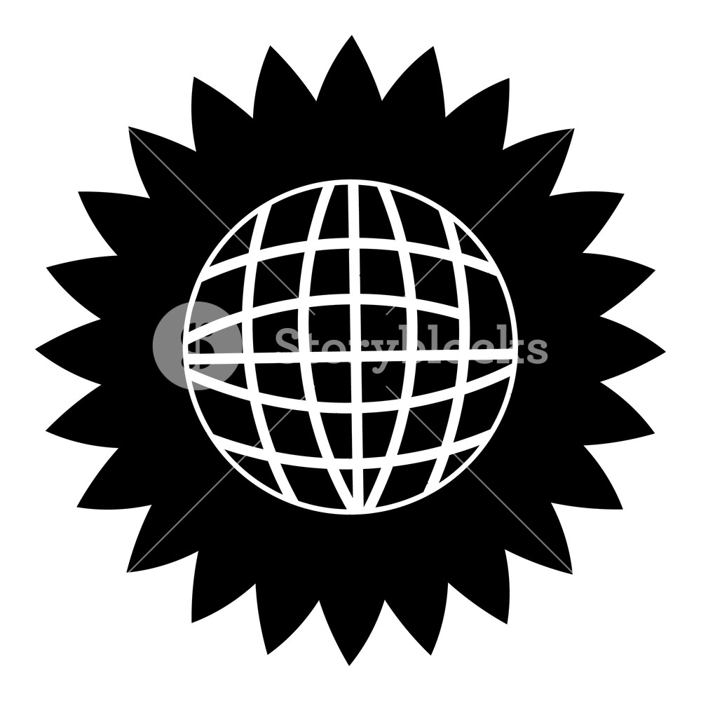 1000x1000 Sunflower Icon Simple Illustration Of Sunflower Vector Icon