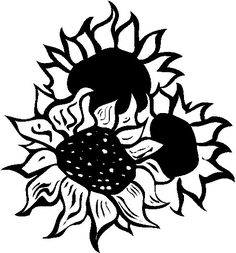 236x253 Free Black And White Clip Art Sunflowers Free Cliparts