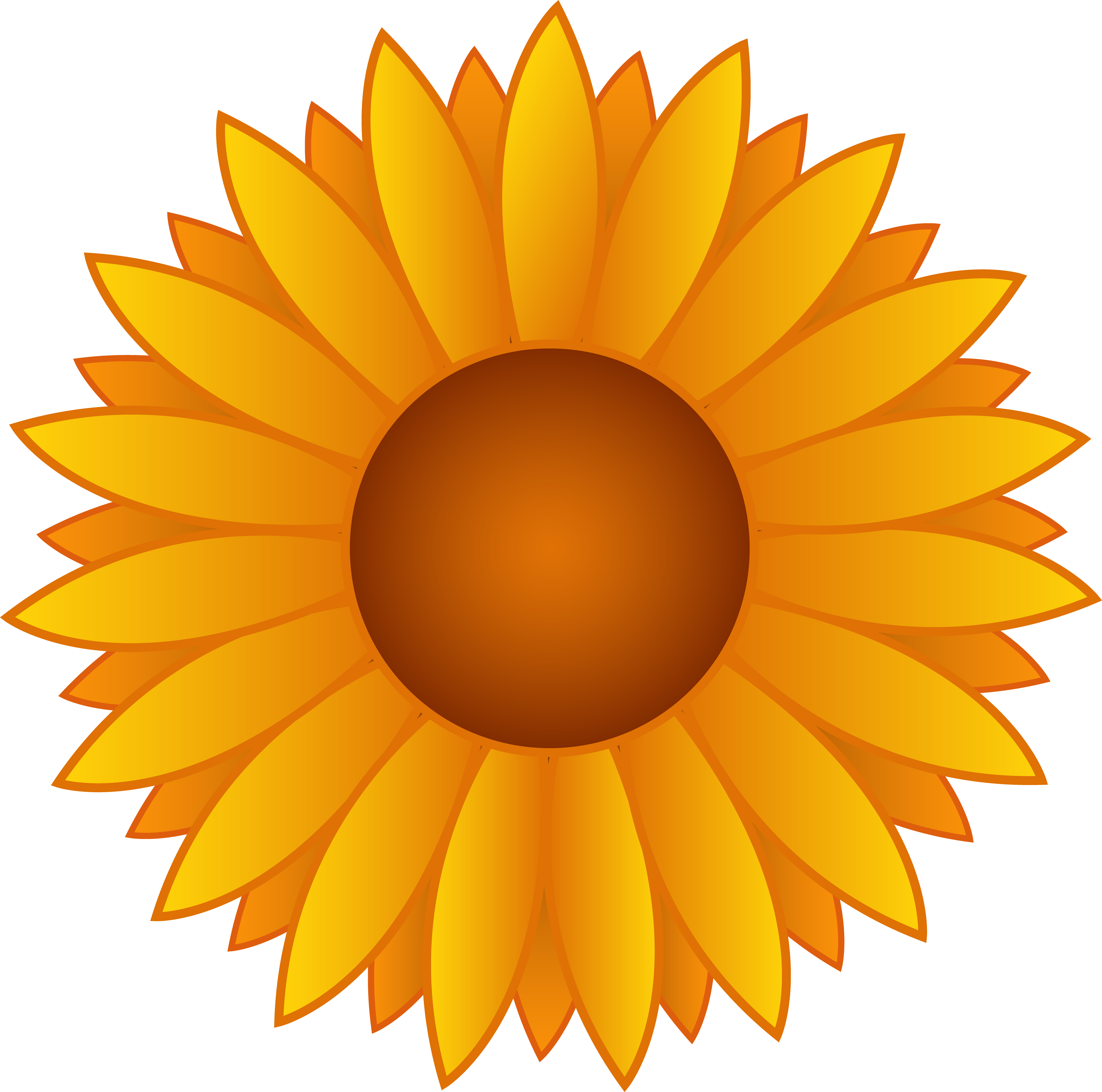 Yellow Sunflower Vector Art 5123x5078 Yellow Sunflower Vector Art