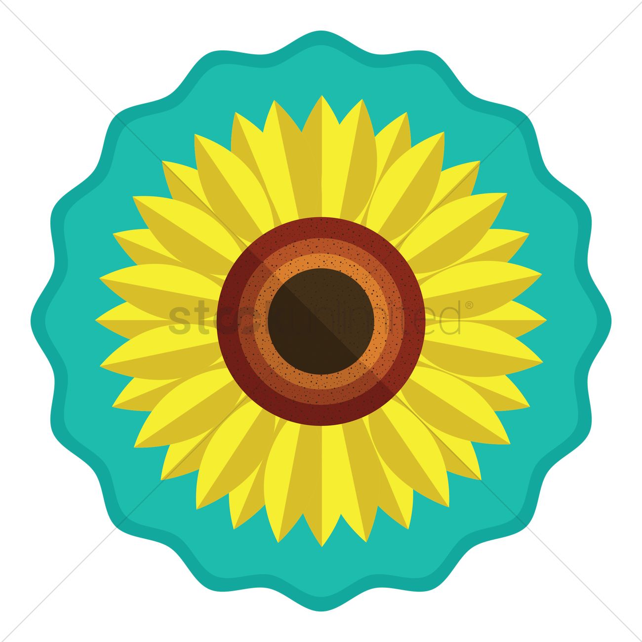 Free Sunflower Vector Image 1300x1300 Free Sunflower Vector Image