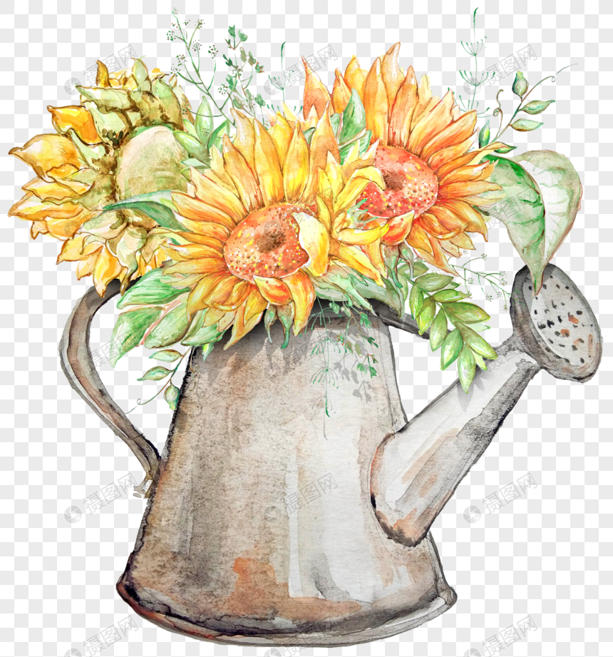 860x921 Colorful Sunflower Vector Material Png Image Picture Free Download