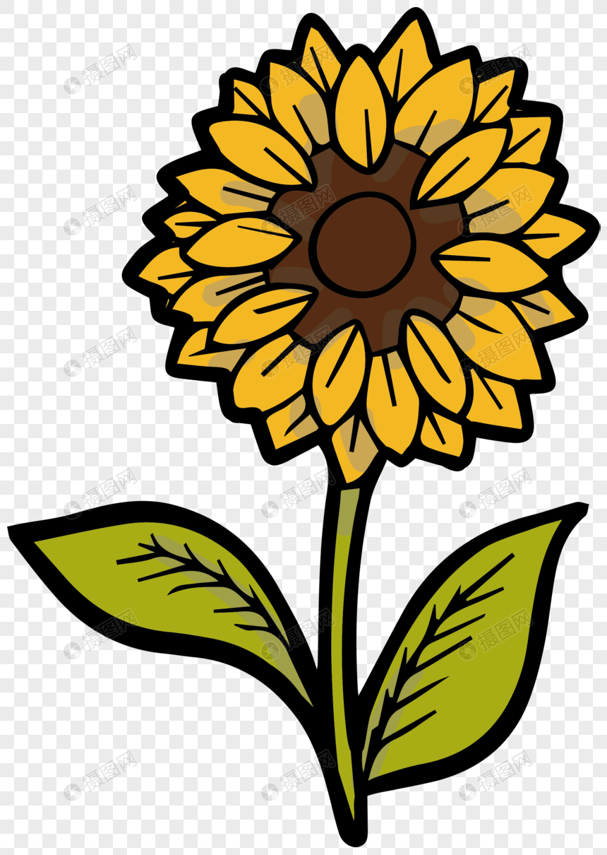 Hand Painted Happy Sunflower Vector Material Png Image Picture 860x1210 Hand Painted Happy Sunflower Vector Material Png Image Picture