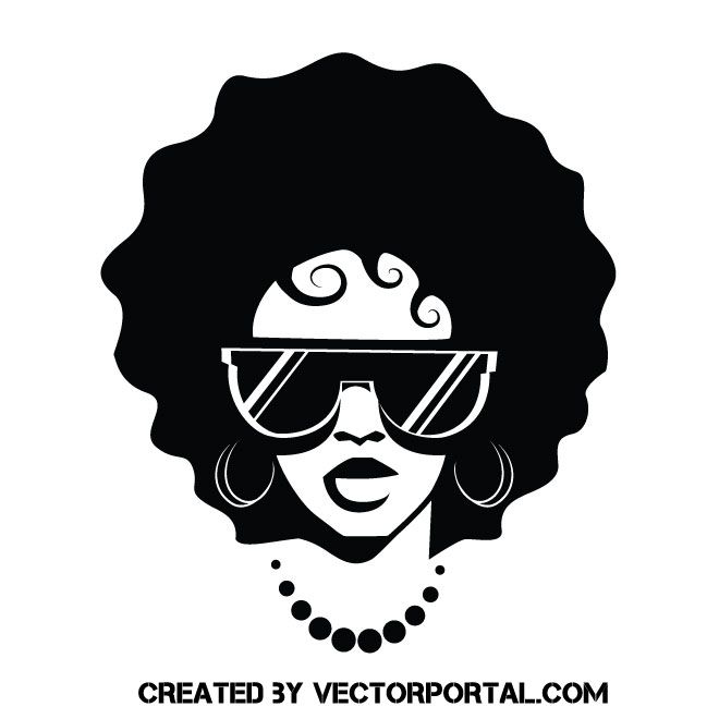 660x660 Woman With Black Sunglasses Vector Image People Free Vector