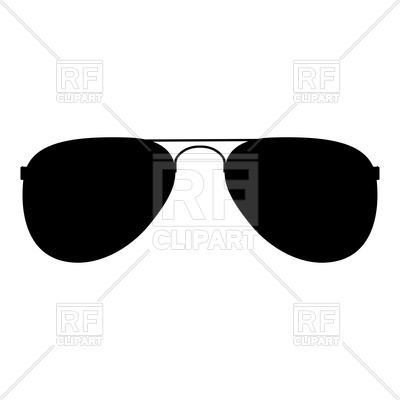 400x400 Glasses Silhouette Vector Image Of Objects