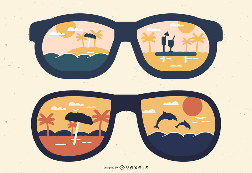 829x570 Summer Silhouette Sunglasses Reflections