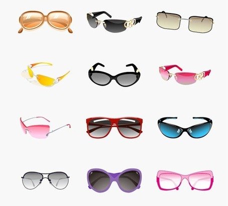 455x412 Free Trendy Sunglasses Vector Sets Clipart And Vector Graphics