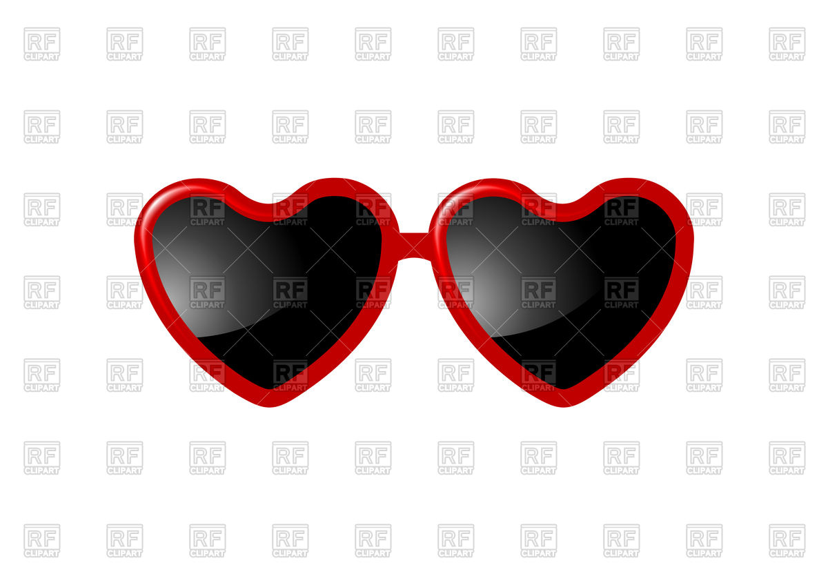 1200x848 Heart Shaped Sunglasses Vector Image Of Objects Saicle