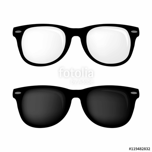 500x500 Hipster Glasses And Sunglasses Vector Set Stock Image And Royalty