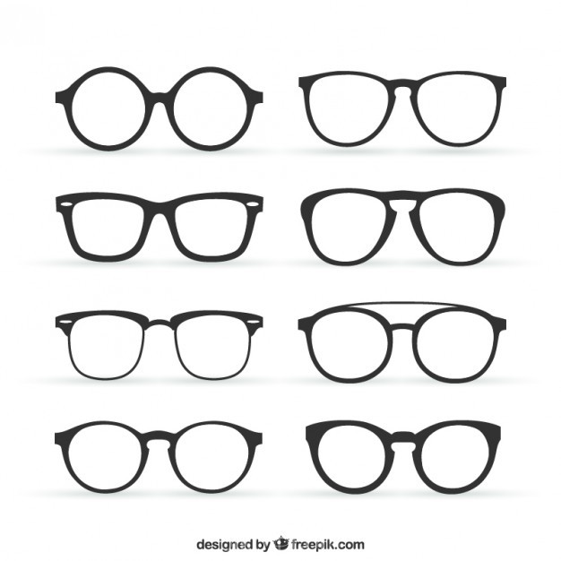 626x626 Collection Of Retro Glasses Vector Free Download