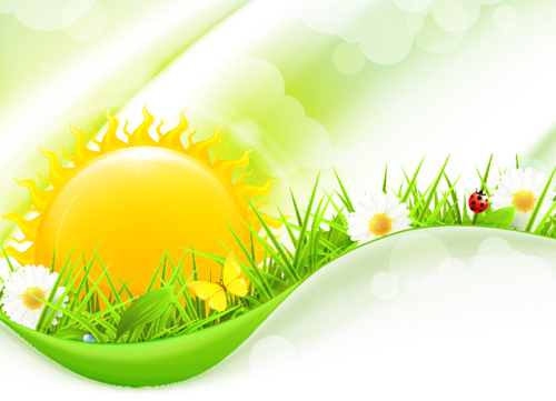 Set Of Sunny Day Vector Background Free Download 500x361 Set Of Sunny Day Vector Background Free Download