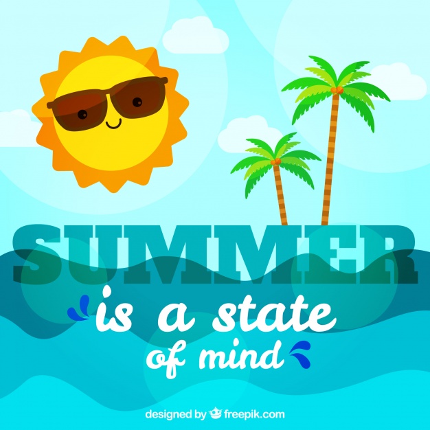 Summer Background With Beach On A Sunny Day Vector Free Download 626x626 Summer Background With Beach On A Sunny Day Vector Free Download