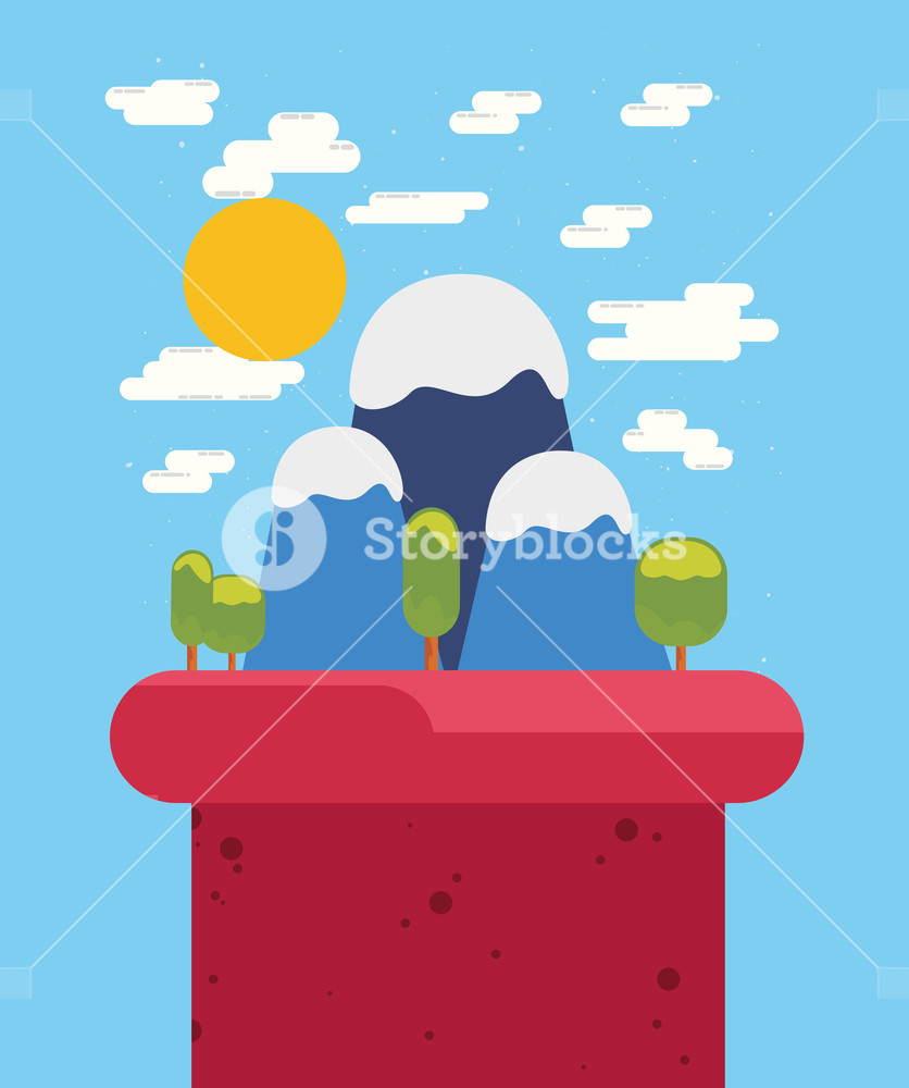 Video Game Sunny Day High Base Level Vector Illustration Royalty 836x1000 Video Game Sunny Day High Base Level Vector Illustration Royalty