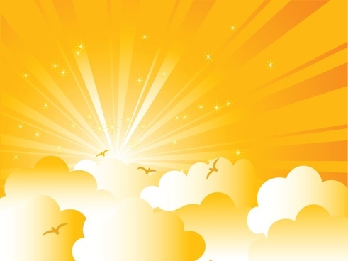491x368 Sunrise Background Vector Free Vector Download