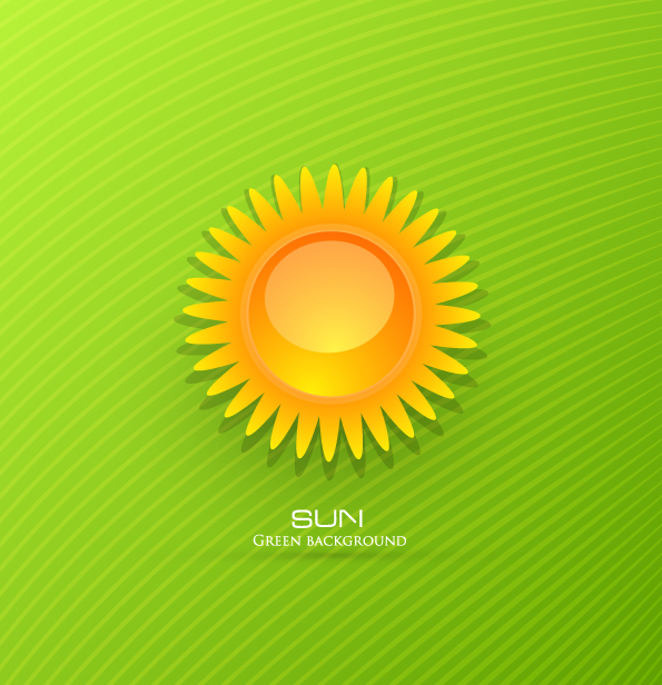 595x616 Threedimensional Cartoon Sunrise Background Vector Free Vector