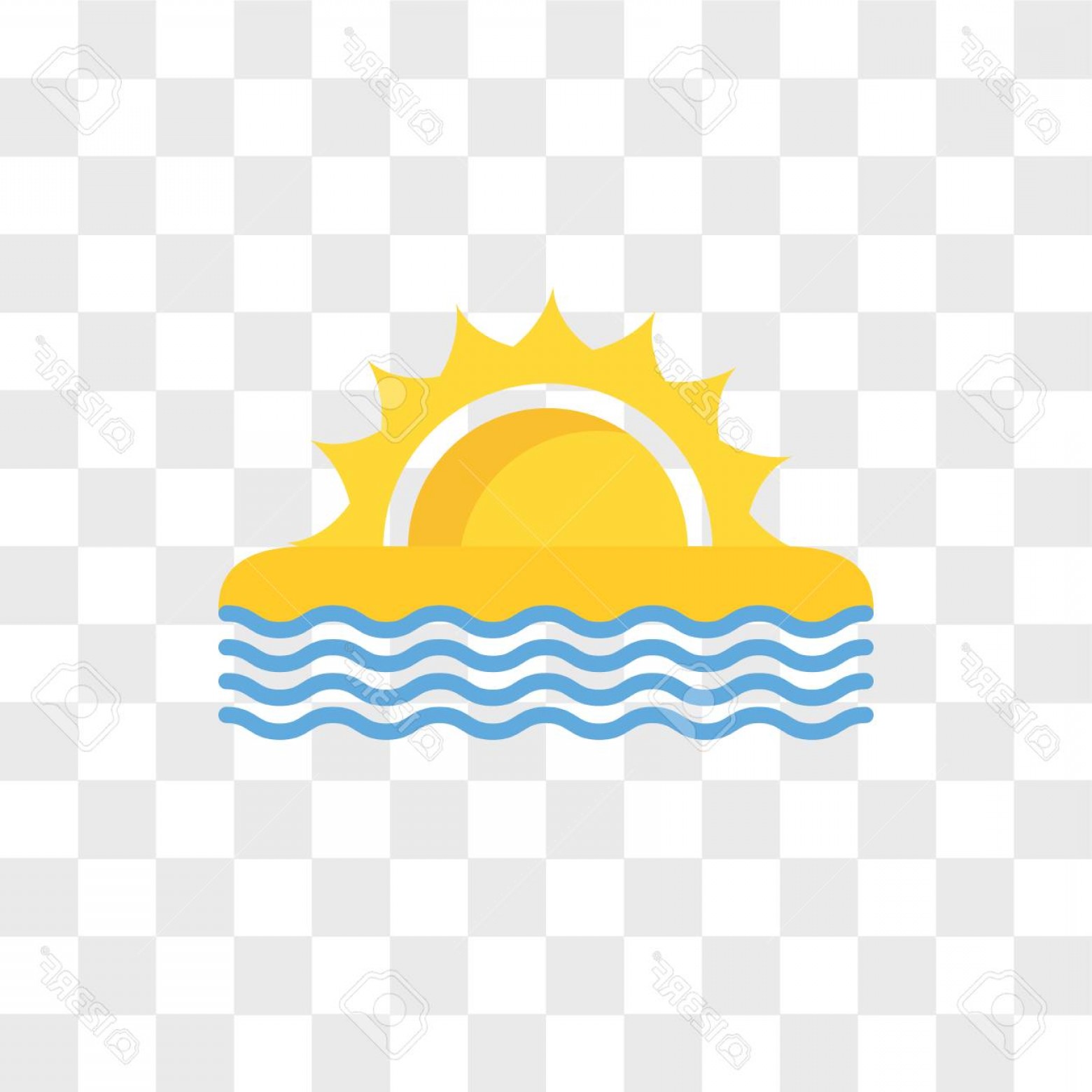 1560x1560 Photostock Vector Sunrise Vector Icon Isolated On Transparent