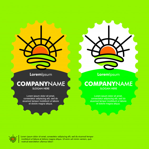 626x626 Sunrise Logo Vector Template Vector Premium Download