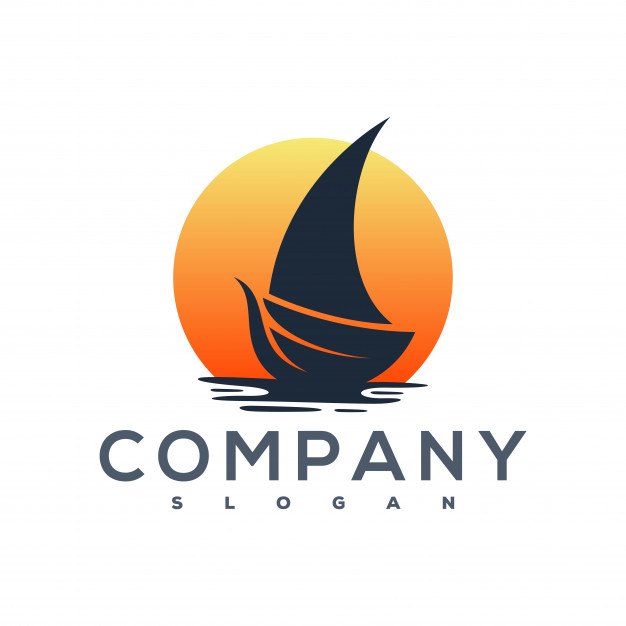 626x626 Sunrise Ship Logo Vector Premium Download