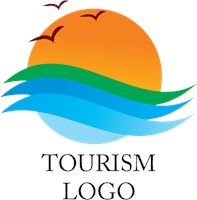 197x200 Tourism Sunrise Logo Vector