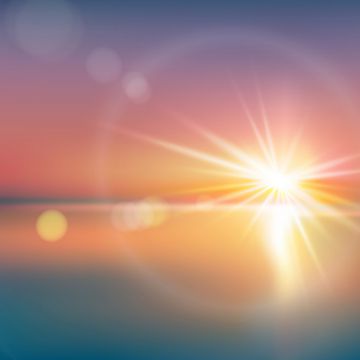 360x360 Sunrise Vector, Free Download Sunrise Rays, Sunrise Watercolor
