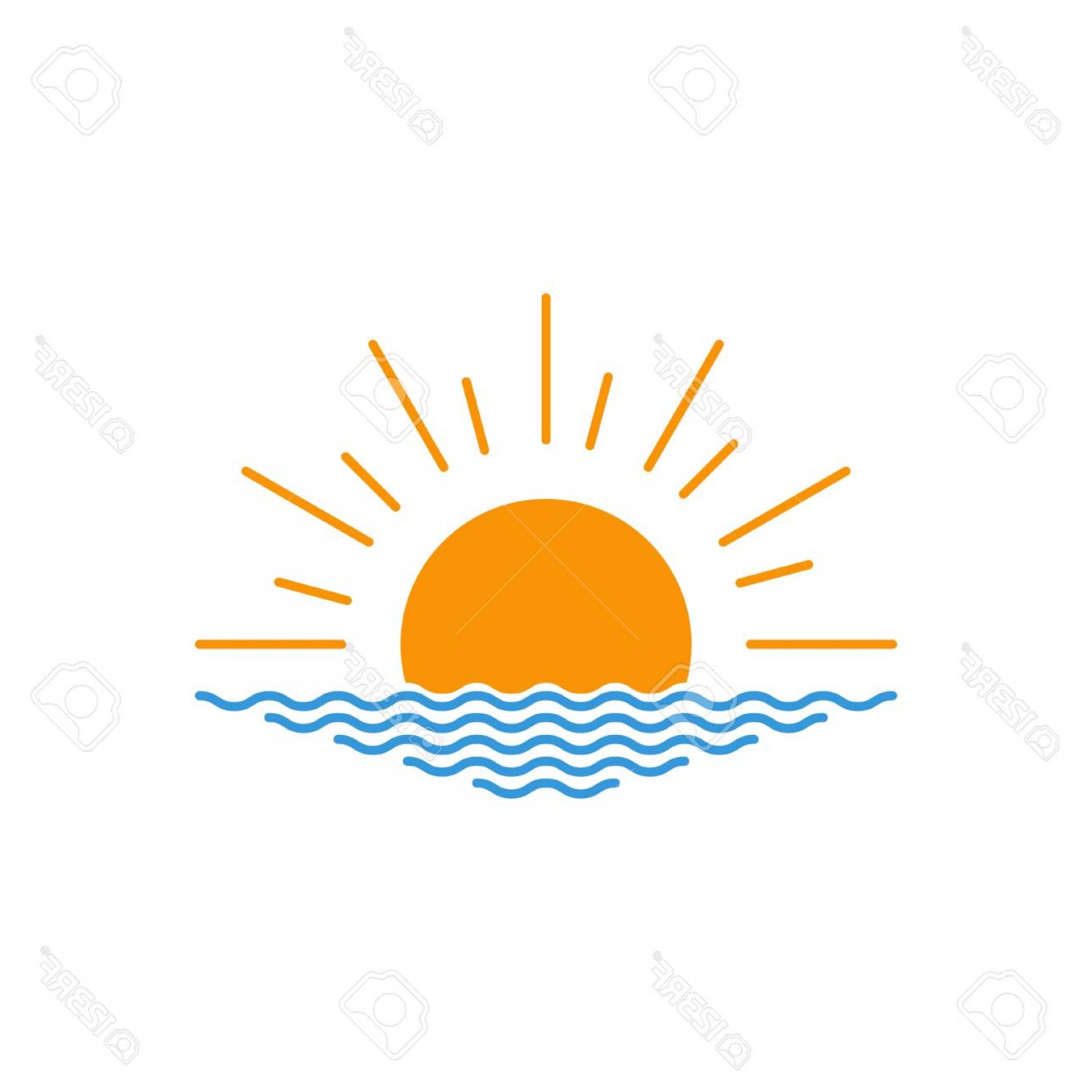 1560x1560 Photostock Vector Vector Sunset Or Sunrise Icon Vector Sunset